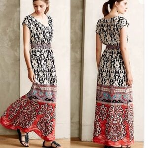 Anthropologie Vanessa Virginia “Chennai” silk maxi dress